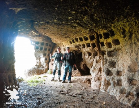 Con Alessio al colombaio situato alla grotta del Diavolo