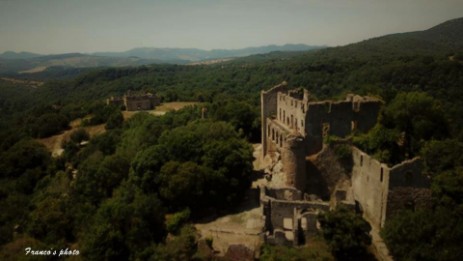 Monterano antica dall'alto